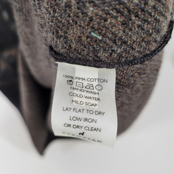 Peruvian Connection Lilah Long Sleeve 100% Pima Cotton Sweater Dress Size S NWT - Picture 5 of 7